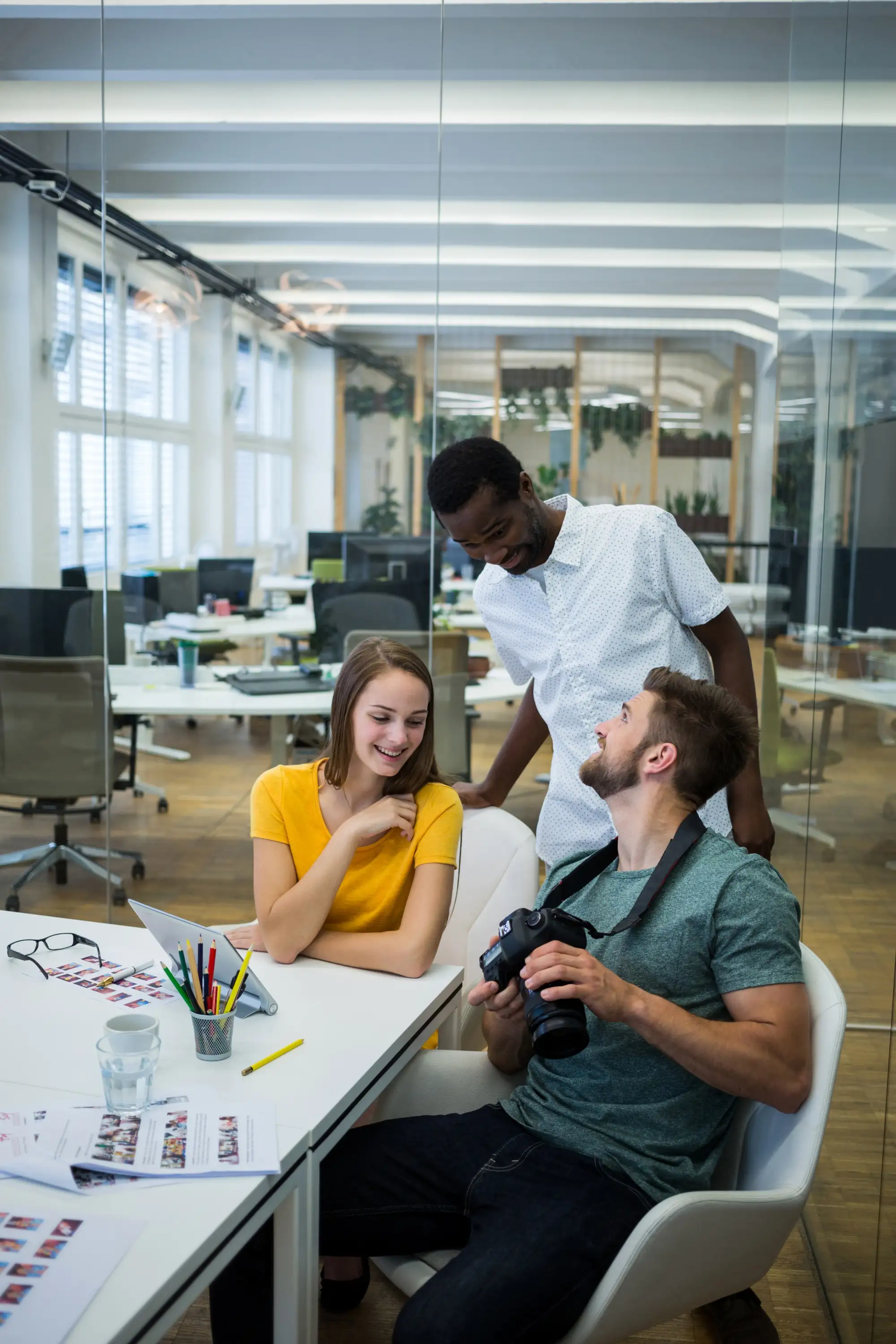 Rankupper team collaboration in modern office space