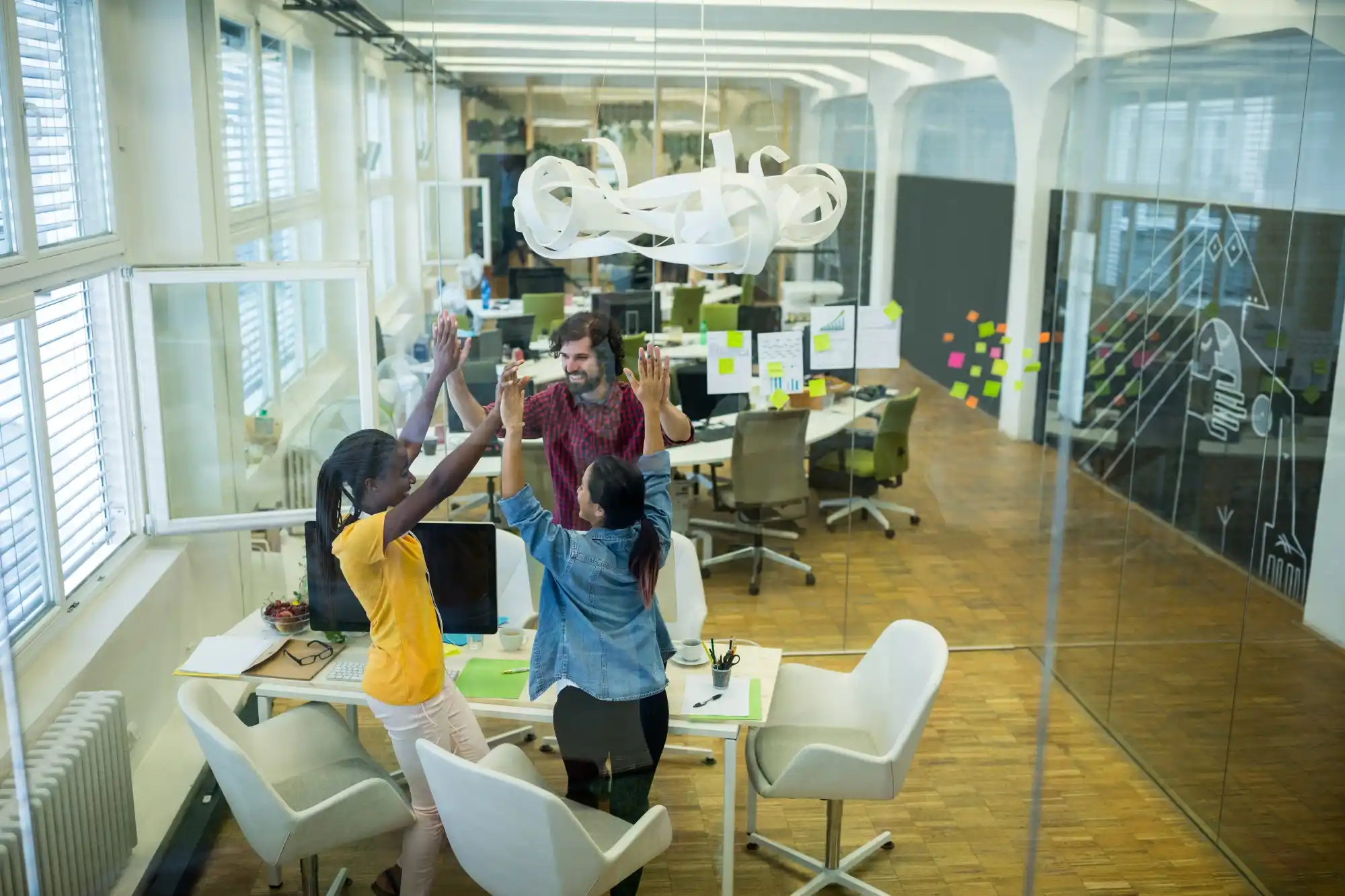 Digital marketing success and growth visualization